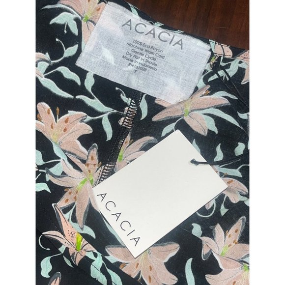 ACACIA Baya Dress in Monet Small New Womens Long Maxi Floral Gown - Picture 7 of 11